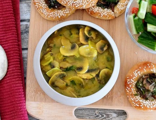 רוטב פטריות לבורקס בשר