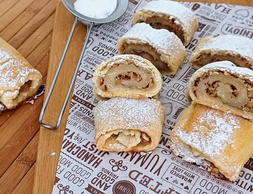 שטרודל תפוחי עץ פרווה