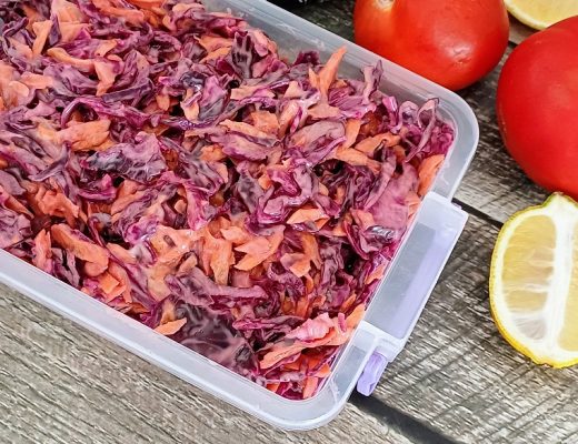 סלט כרוב סגול במיונז