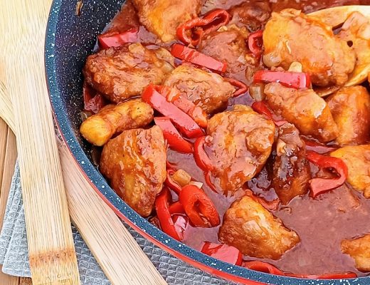 נתחי חזה עוף ברוטב פלפלים מעולה!