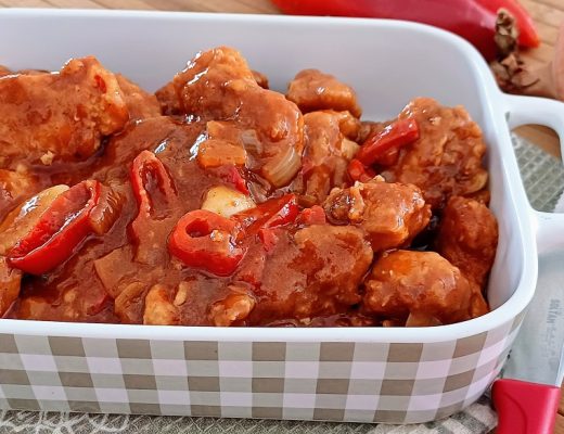 נתחי חזה עוף ברוטב פלפלים מעולה!