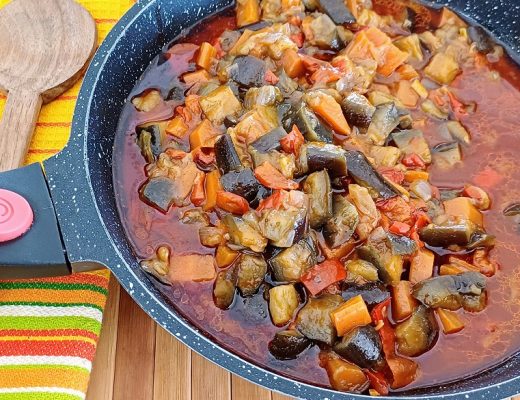 סלט חצילים ברוטב צ'ילי מתוק