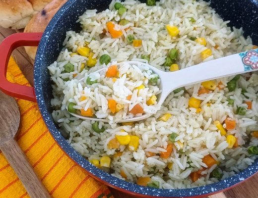 אורז עם אפונה וגזר