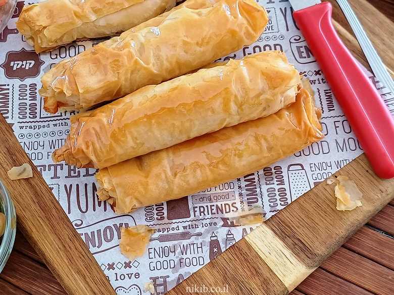 אצבעות פילו במילוי בטטה וגבינות אצבעות פילו במילוי בטטה וגבינות