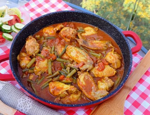 עוף עם שעועית ירוקה