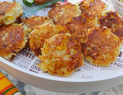 לביבות תירס ותפוחי אדמה