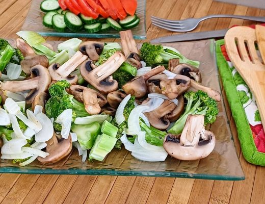 ברוקולי ופטריות מוקפצים
