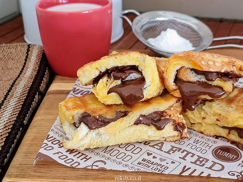 מתכון לחם מטוגן שוקולד