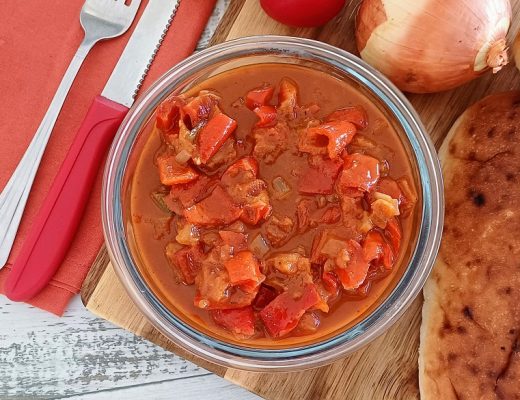 סלט פלפלים ועגבניות פיקנטי דיאטטי