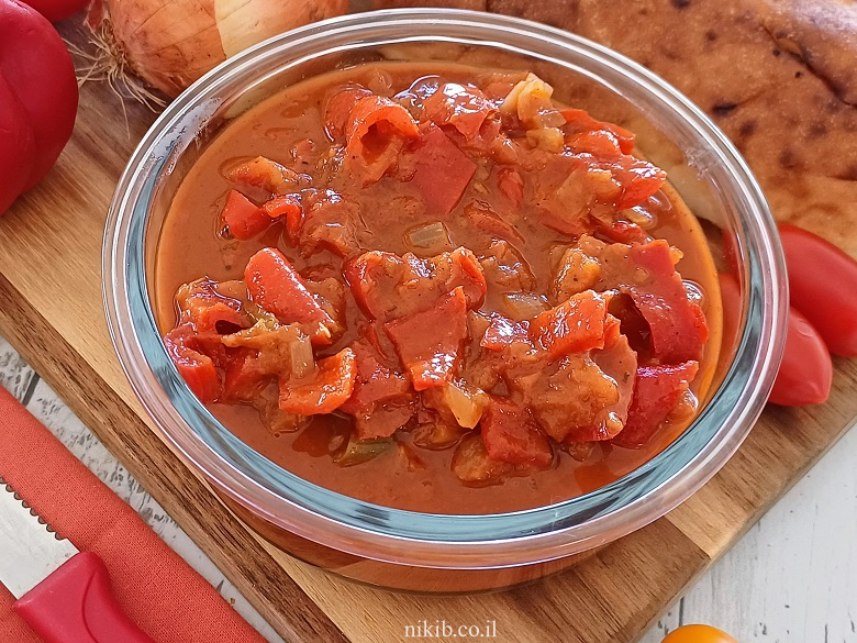 מתכון לסלט פלפלים פיקנטי