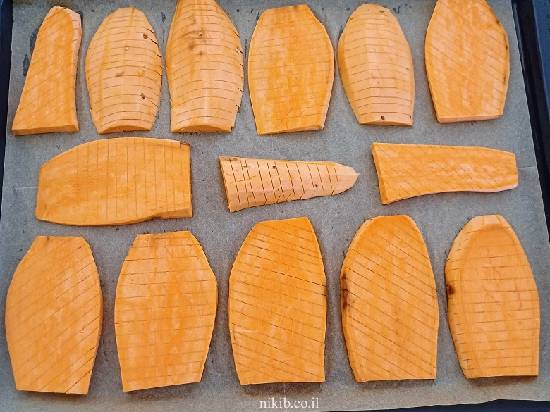 בטטות מקורמלות בתנור בטטות מקורמלות בתנור