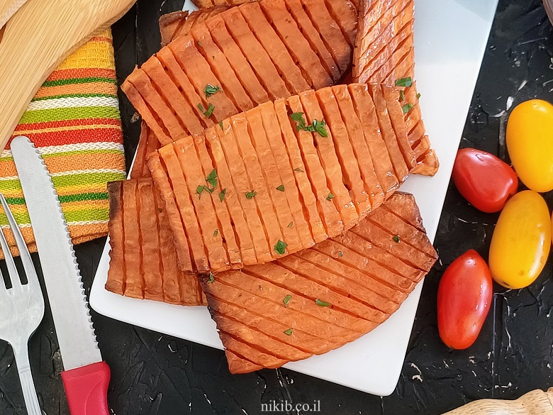 בטטות מקורמלות בתנור 