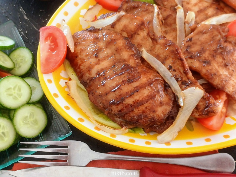 חזה עוף לעל האש