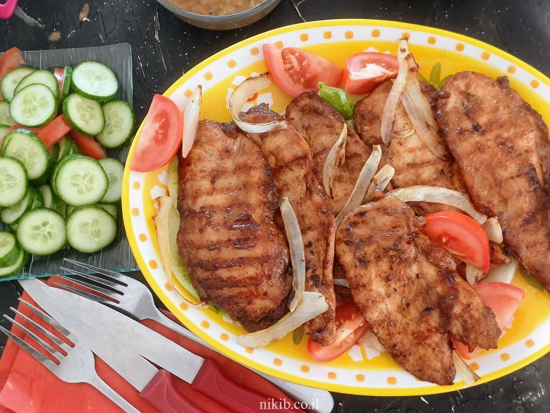 חזה עוף לעל האש