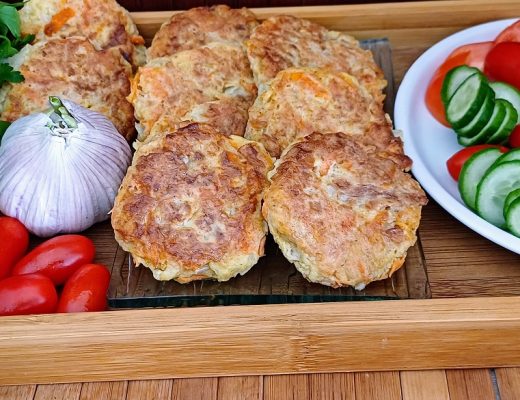 לביבות כרובית עם ירקות