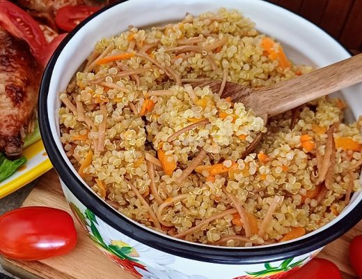 קינואה עם ירקות כתומים