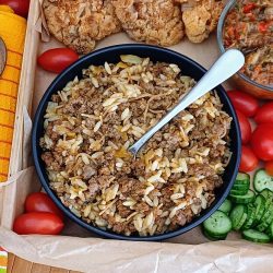 בשר טחון עם פתיתים