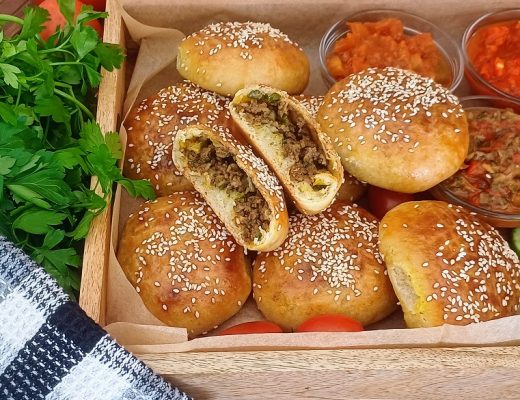 לחמניות ממולאות בשר - ארוחה שלמה