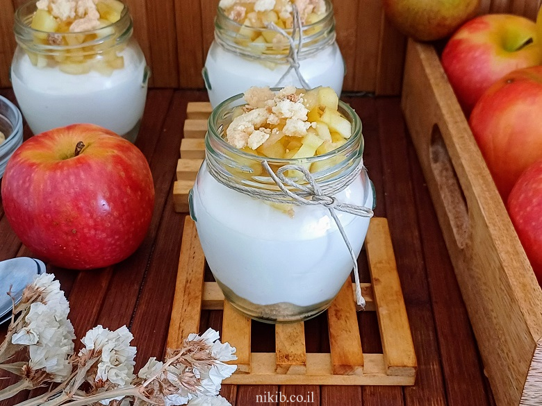 קראמבל תפוחים בכוסות