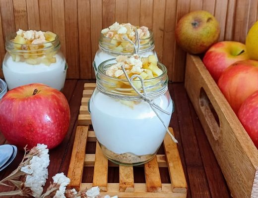 קראמבל תפוחים בכוסות