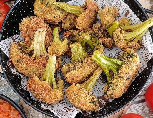 ברוקולי מטוגן בפירורי לחם