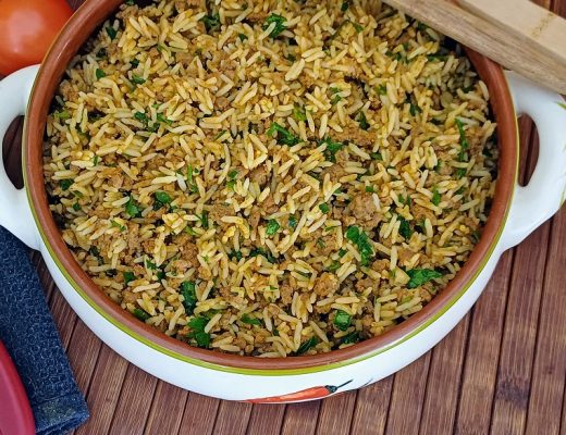 אורז עם בשר טחון בנוסח מזרחי