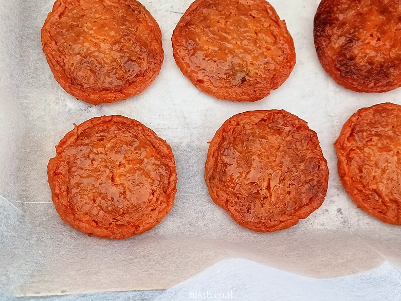 לביבות בטטה אפויות לילדים - ללא ביצים לביבות בטטה אפויות לילדים - ללא ביצים