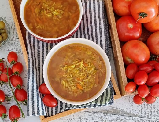 מרק עדשים ואורז