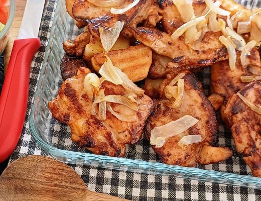 פרגיות במחבת עם בצל