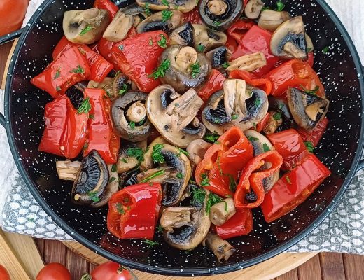 פטריות מוקפצות עם סילאן