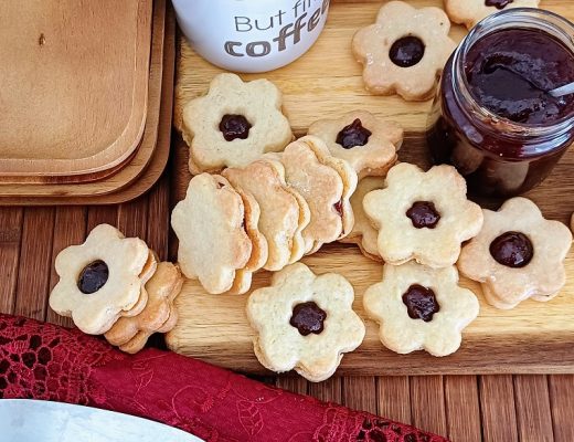 עוגיות פרח ריבה