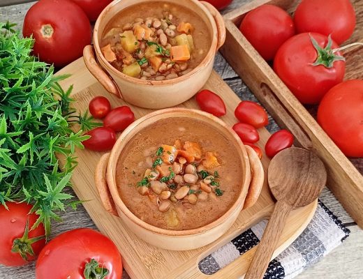 מרק שעועית חורפי צמחוני