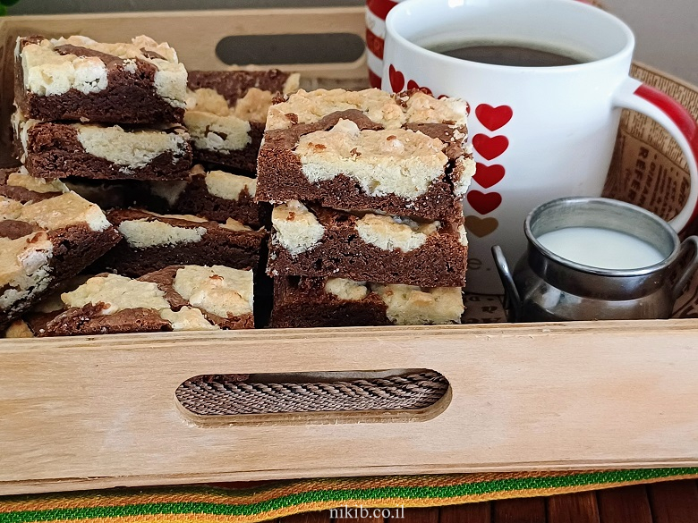 בראוניז שוקולד צ'יפס פרווה