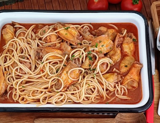 עוף עם ספגטי לילדים