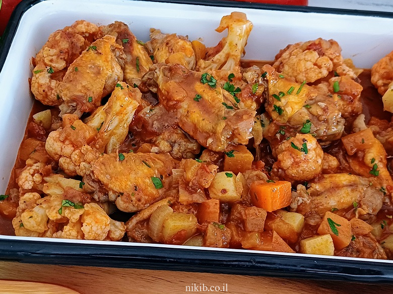 תבשיל עוף עם כרובית תבשיל עוף עם כרובית