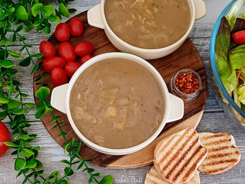 מרק בצל פרווה