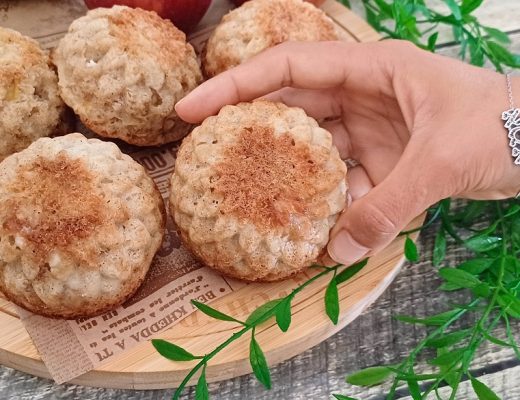 מאפינס תפוחים ב 5 דקות הכנה