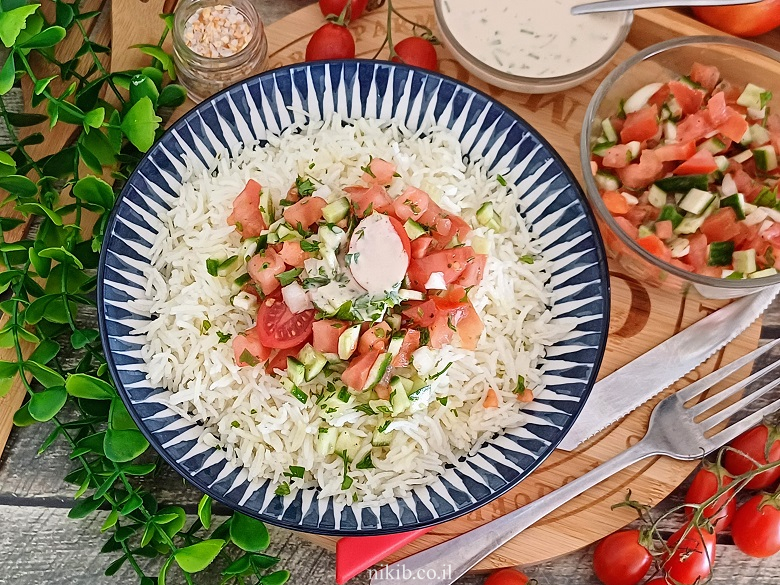 אורז לבן של מסעדות