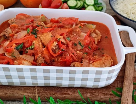 עוף עם פלפלים ברוטב מעולה