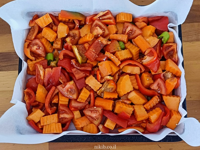 ירקות אפויים בתנור מתכון מעולה ירקות אפויים בתנור מתכון מעולה