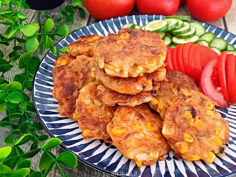 קציצות טונה ותירס לילדים