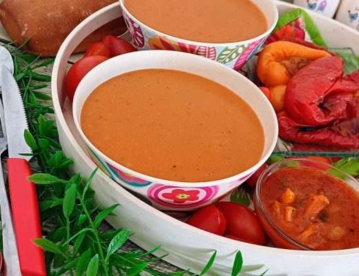 מרק עגבניות צלויות קרמי מושלם