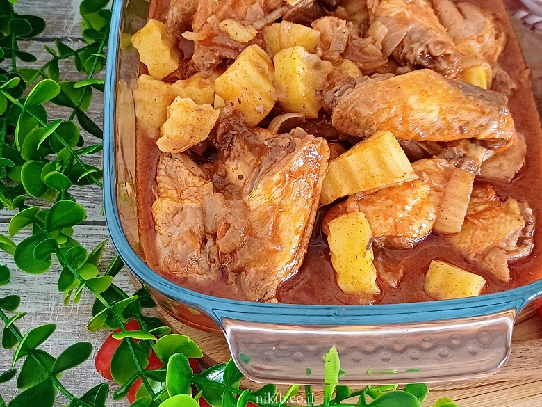 כנפיים ותפוחי אדמה בנוסח תימני