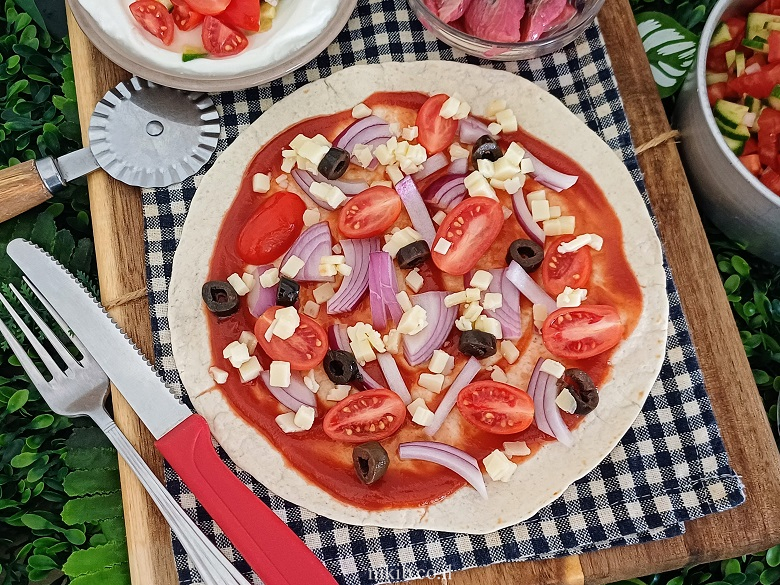 פיצה טורטייה ב - 2 דקות הכנה