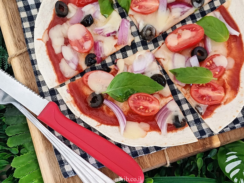 פיצה טורטייה ב - 2 דקות הכנה