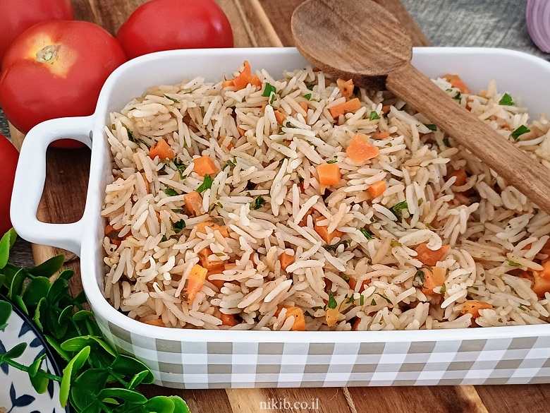 אורז עם גזר בתנור