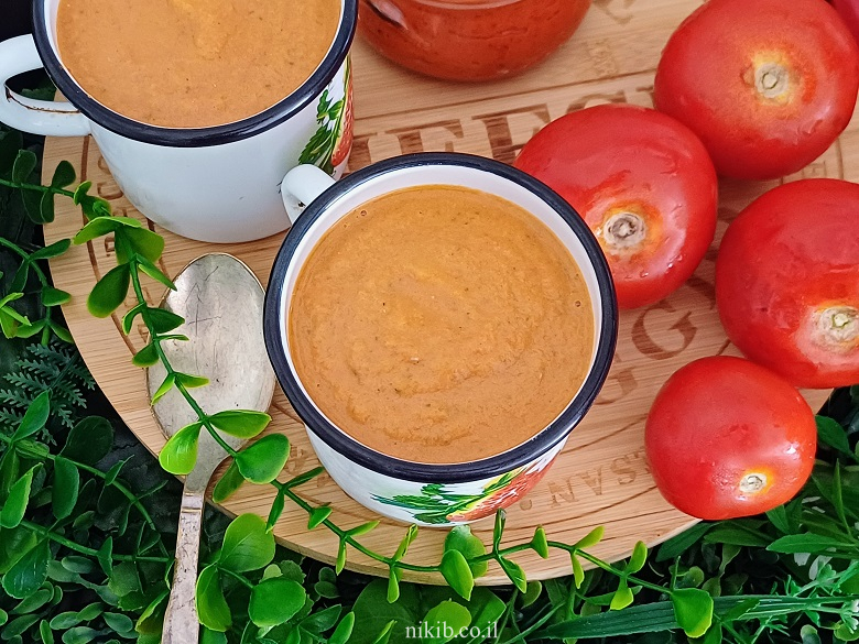 מרק עגבניות מושלם לדיאטה מרק עגבניות מושלם לדיאטה