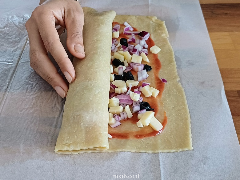 שבלולי פיצה ללא שמרים