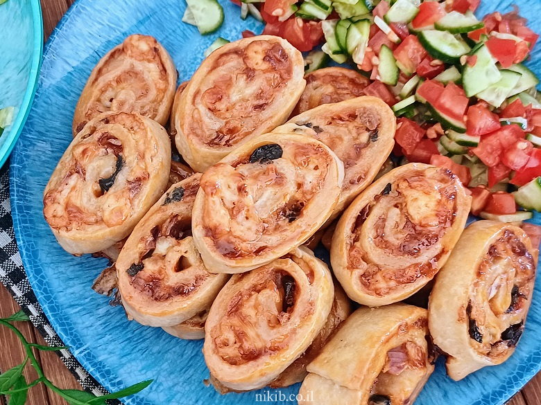 שבלולי פיצה ללא שמרים