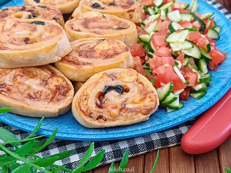 שבלולי פיצה ללא שמרים